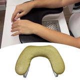 Maxbell Nail Hand Rest Accessories Ergonomic Soft Supplies Multiuse Manicure Armrest Gold