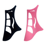 Maxbell Eyeshadow Stencil Portable Silicone Reusable Eye Makeup Tool for Women Girls Black
