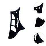 Maxbell Eyeshadow Stencil Portable Silicone Reusable Eye Makeup Tool for Women Girls Black