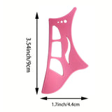 Maxbell Eyeshadow Stencil Portable Silicone Reusable Eye Makeup Tool for Women Girls Pink