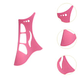 Maxbell Eyeshadow Stencil Portable Silicone Reusable Eye Makeup Tool for Women Girls Pink