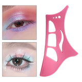 Maxbell Eyeshadow Stencil Portable Silicone Reusable Eye Makeup Tool for Women Girls Pink