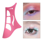 Maxbell Eyeshadow Stencil Portable Silicone Reusable Eye Makeup Tool for Women Girls Pink