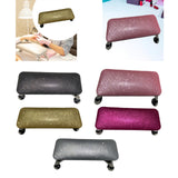 Maxbell Nail Art Hand Rest Pillow for Home Use Waterproof Professional Metal Bracket Black