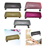 Maxbell Nail Art Hand Rest Pillow for Home Use Waterproof Professional Metal Bracket Black