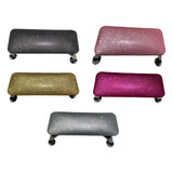 Maxbell Nail Art Hand Rest Pillow for Home Use Waterproof Professional Metal Bracket Black