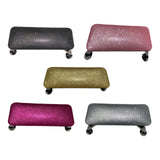 Maxbell Nail Art Hand Rest Pillow for Home Use Waterproof Professional Metal Bracket Black