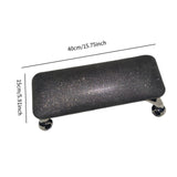 Maxbell Nail Art Hand Rest Pillow for Home Use Waterproof Professional Metal Bracket Black