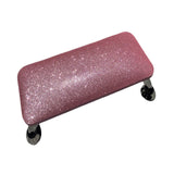 Maxbell Nail Art Hand Rest Pillow for Home Use Waterproof Professional Metal Bracket Pink