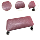 Maxbell Nail Art Hand Rest Pillow for Home Use Waterproof Professional Metal Bracket Pink