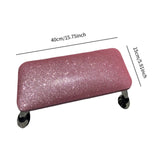 Maxbell Nail Art Hand Rest Pillow for Home Use Waterproof Professional Metal Bracket Pink
