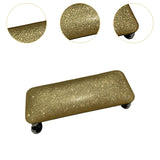 Maxbell Nail Art Hand Rest Pillow for Home Use Waterproof Professional Metal Bracket Golden