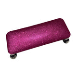 Maxbell Nail Art Hand Rest Pillow for Home Use Waterproof Professional Metal Bracket Rose Red