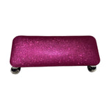 Maxbell Nail Art Hand Rest Pillow for Home Use Waterproof Professional Metal Bracket Rose Red