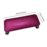 Maxbell Nail Art Hand Rest Pillow for Home Use Waterproof Professional Metal Bracket Rose Red