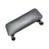 Maxbell Nail Art Hand Rest Pillow for Home Use Waterproof Professional Metal Bracket Silvery