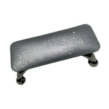 Maxbell Nail Art Hand Rest Pillow for Home Use Waterproof Professional Metal Bracket Silvery