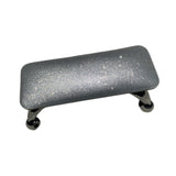 Maxbell Nail Art Hand Rest Pillow for Home Use Waterproof Professional Metal Bracket Silvery