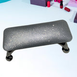 Maxbell Nail Art Hand Rest Pillow for Home Use Waterproof Professional Metal Bracket Silvery