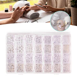 Maxbell Flatback Beads Decorations Half Round Beads for DIY Scrapbook Craft Projects
