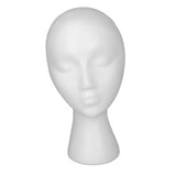Maxbell Foam Mannequin Head Display Stand Foam Wigs Head for Hairpieces Wigs Glasses