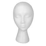 Maxbell Foam Mannequin Head Display Stand Foam Wigs Head for Hairpieces Wigs Glasses