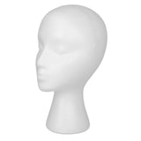 Maxbell Foam Mannequin Head Display Stand Foam Wigs Head for Hairpieces Wigs Glasses