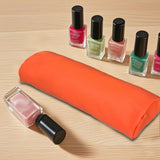 Maxbell Nail Hand Rest Stand PU Leather Professional Practical Desktop Women Cushion orange