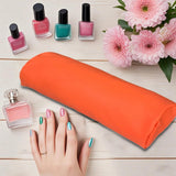 Maxbell Nail Hand Rest Stand PU Leather Professional Practical Desktop Women Cushion orange