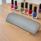 Maxbell Nail Hand Rest Stand PU Leather Professional Practical Desktop Women Cushion gray