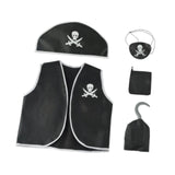 Maxbell 5 Pieces Kids Pirate Costume Set Performance Decor Festival Dress up Clothes