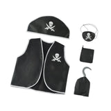 Maxbell 5 Pieces Kids Pirate Costume Set Performance Decor Festival Dress up Clothes