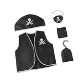 Maxbell 5 Pieces Kids Pirate Costume Set Performance Decor Festival Dress up Clothes