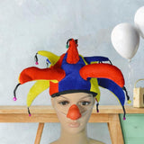 Maxbell Clown Hat Halloween Decor Funny Head Gear for Festivals Holiday Themed Party