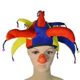 Maxbell Clown Hat Halloween Decor Funny Head Gear for Festivals Holiday Themed Party