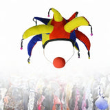 Maxbell Clown Hat Halloween Novelty Head Gear for Carnival Stage Performance Holiday
