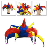 Maxbell Clown Hat Halloween Decor Head Gear for Performance Show Party Favor Holiday