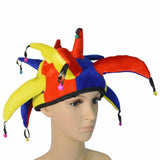 Maxbell Clown Hat Halloween Decor Head Gear for Performance Show Party Favor Holiday