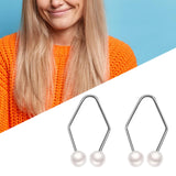 Maxbell 2 Pieces Facial Smile Trainer Portable Practical Easy to Wear Beauty Trainer Silver