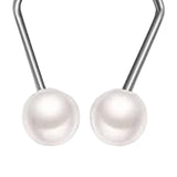 Maxbell 2 Pieces Facial Smile Trainer Portable Practical Easy to Wear Beauty Trainer Silver