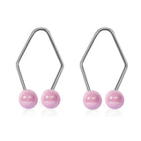 Maxbell 2 Pieces Facial Smile Trainer Portable Practical Easy to Wear Beauty Trainer Pink