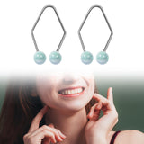 Maxbell 2 Pieces Facial Smile Trainer Portable Practical Easy to Wear Beauty Trainer Blue