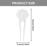 Maxbell Halloween Hairpin Chignon Pin Flower Hair Fork Holiday Skull Rose Hair Stick