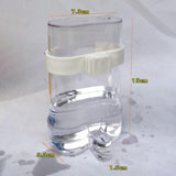 Maxbell Non Mess Bird Feeder Water Drinker Clear Cup for Pet Parrot Canary Lovebirds
