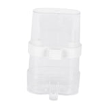 Maxbell Non Mess Bird Feeder Water Drinker Clear Cup for Pet Parrot Canary Lovebirds
