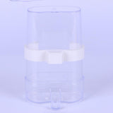 Maxbell Non Mess Bird Feeder Water Drinker Clear Cup for Pet Parrot Canary Lovebirds