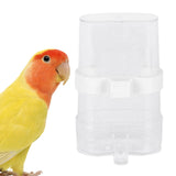 Maxbell Non Mess Bird Feeder Water Drinker Clear Cup for Pet Parrot Canary Lovebirds