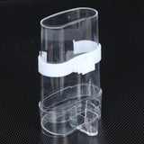 Maxbell Non Mess Bird Feeder Water Drinker Clear Cup for Pet Parrot Canary Lovebirds