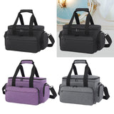 Maxbell Travel Cosmetic Bag Tote Compartment Bag for Travel Vacation Business Trips Black