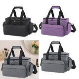 Maxbell Travel Cosmetic Bag Tote Compartment Bag for Travel Vacation Business Trips Black